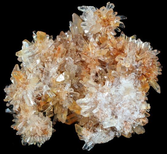 Orange Creedite Crystal Cluster - Durango, Mexico #51652